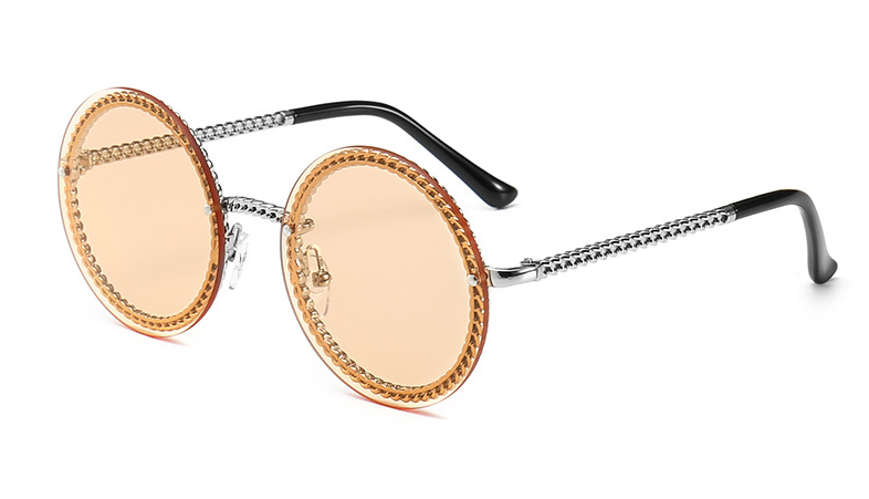 Fashion Sunglasses with Chain Design for Men and Women